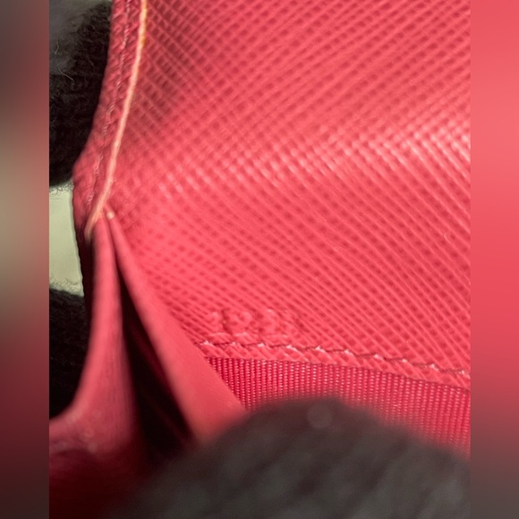 Prada saffiano fiocco portafoglio  pattina PEONIA long wallet - Picture 3 of 14